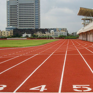 屋外用スポーツ施設用床材 - SPORTEC&reg; BLACK SPRINT - KRAIBURG Relastec GmbH & Co. KG - ゴム製 / EPDM / 運動競技用