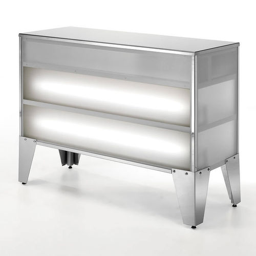 金属製受付カウンター - NOVA LUZ - SEAP SA - 照明付き
