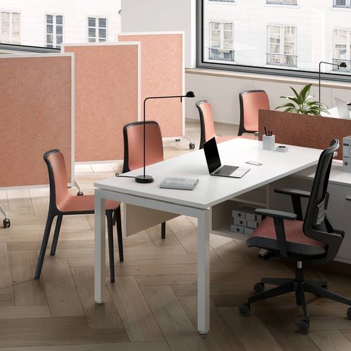 床置きオフィス用間仕切り - PANEL SLIM - Forma 5 - 自立型 / 布製 / 金属製