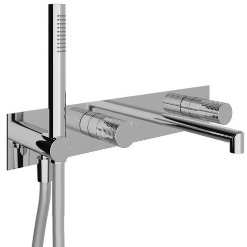 洗面器用混合水栓 - RWIT 5BD7 CC Z4 - Rubinetterie Treemme - 壁取り付け式 / クロムメッキ金属 / バスルーム用
