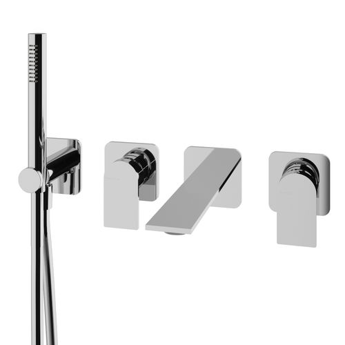 シャワー用混合水栓 - RWIT 22D8 CC 01 - Rubinetterie Treemme - 壁取り付け式 / クロムメッキ金属 / バスルーム用