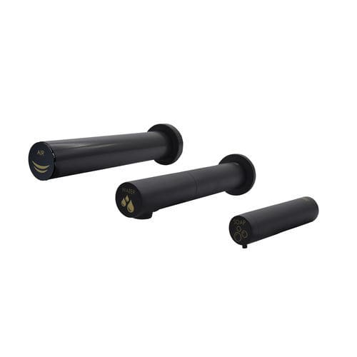洗面器用乾燥機付き蛇口 - UCM095AB - Mediclinics, s.a. - 壁取り付け式 / 電子 / クロム真鍮製