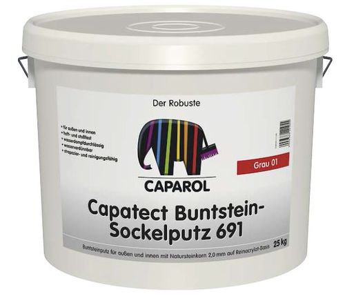 外装面塗料 - CAPATECT-BUNTSTEIN-SOCKELPUTZ 691 - Caparol - 仕上げ / 遮熱 / 外側