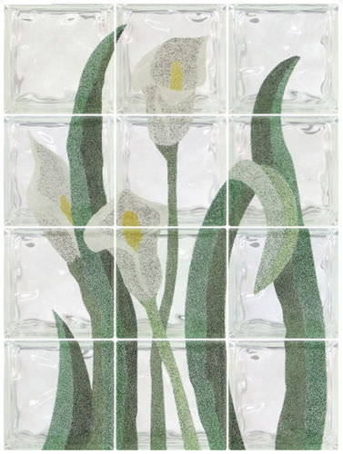 パネルガラスブロック - ART : CALLA LILLIES - Pittsburgh Corning
