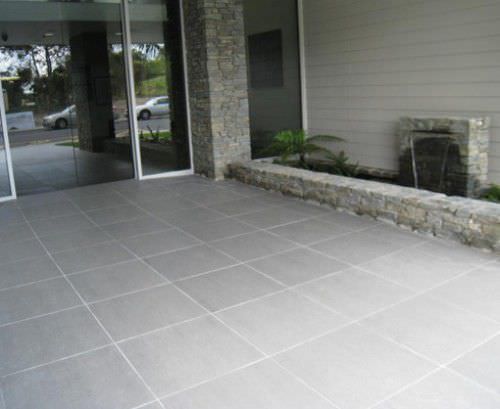 陶磁器タイル - DURASTONE STEEL GREY - EVERSTONE - エンボス加工 / 屋内用 / 床