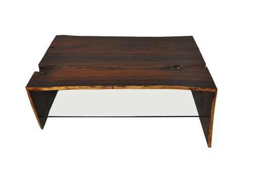 現代風ローテーブル - RAW EDGE COCOBOLO  - Rotsen Furniture - 木製 / 長方形 / 再生素材