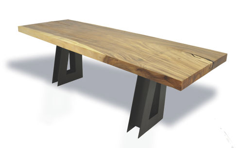 現代風デスク - SINGLE TAMBURIL SLAB - Rotsen Furniture - 木製