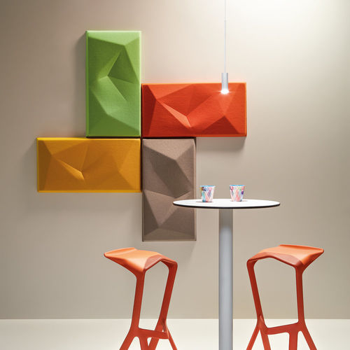 壁用吸音パネル - VEVEY - Made Design Barcelona - ポリエステル製 / 長方形 / 3D
