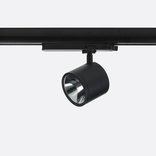 LEDレール式可動照明 - NEWTON FLAT TRACK 230 - Egoluce - 円形 / 塗装アルミニウム製 / 店用