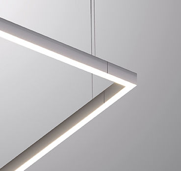 吊り下げ式照明器具 - RAIL SISTEMA 1543 1544 - Egoluce - LED / 直線型 / アルミニウム