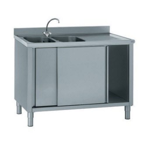ステンレス網製ステンレス製流し - CUPBOARDS - Tournus - 脚付き / 業務用キッチン用 / 業務用