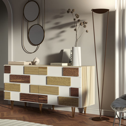 床置きランプ - VICTORY - lumen center italia srl - アルミニウム / 真ちゅう製 / 光沢のある真鍮製