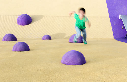 プレイグランド用障害物コース - KRAIBURG : DEMI SPHÈRES EN EPDM  - Pro Urba - Aqua Pro Urba