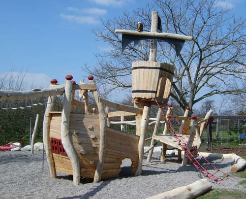 プレイグランド用プレイストラクチャー - SPIELART : LE BATEAU GUNDELFINGEN L18 - Pro Urba - Aqua Pro Urba - 木製
