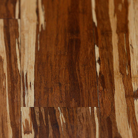 単相フローリング - STRAND WOVEN: MIXED (TOBAGO/TIGER) - Higuera Hardwoods- The Finest Bamboo Products - ニス / 接着 / ホルムアルデヒド不使用