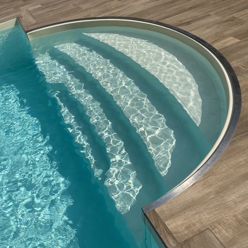 アクリル製プール階段 - romana - Piscine Acquaform - ノンスリップ