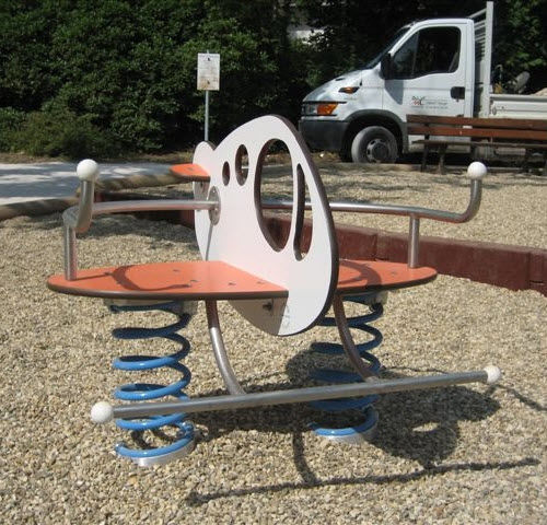 スチール製スプリング遊具 - ATOLL : AVION BI-PLACE - Transalp - HPL / 輸送 / 2人用