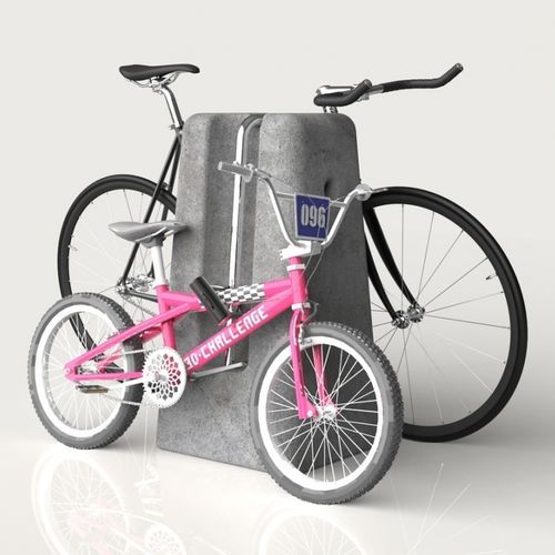 床置きバイクラック - Lock  - LARUS DESIGN - セキュリティ / 公共スぺース用 / ステンレス製
