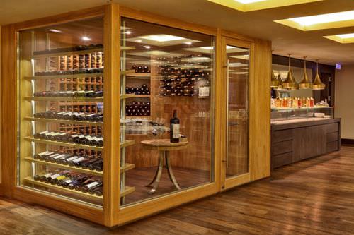 業務用ワインセラー - ARMAGGAN HOTEL - Focus Wine Cellars - 組み込み式 / ガラス製 / 木製