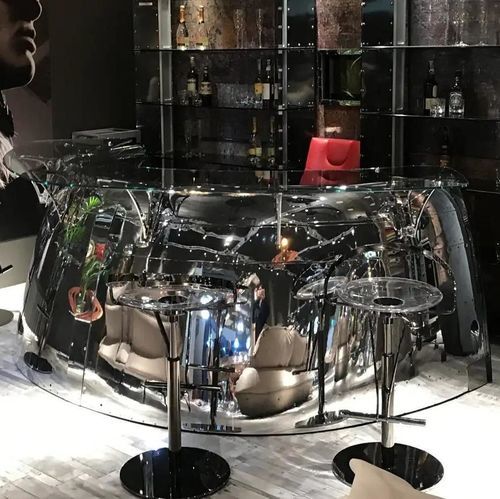 航空機部品受付カウンター - AIR-BAR0060 AVIATION ENGINE COWLING BAR COUNTER - Arteinmotion - 半円形 / 湾曲 / 金属製