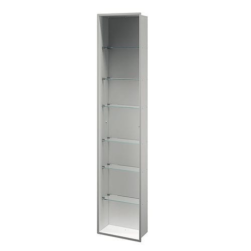 現代風バスルームキャビネット - A8035C - Inda - 家庭用 / ステンレススチール製 / ガラス製
