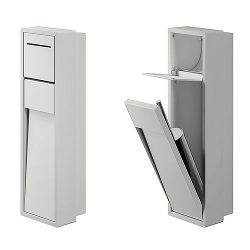 ステンレススチール製トイレブラシホルダー - A8086A - Inda - 組み込み式 / 電動式