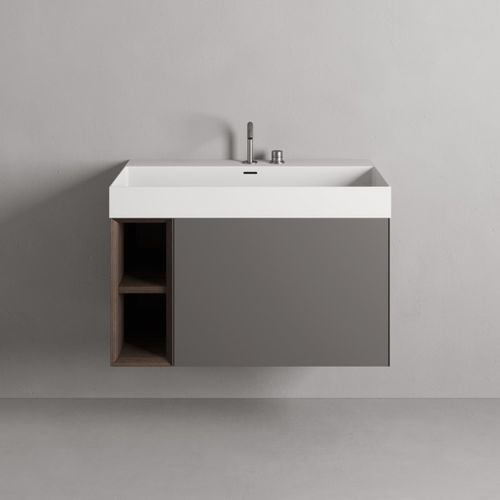 壁掛け式洗面器 - Rexa Design - セラミック製 / マット仕上げ / 長方形