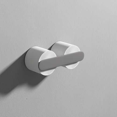 壁取り付け式トイレットペーパーホルダー - MOON - Rexa Design - 金属製 / ダブルロール / 業務用
