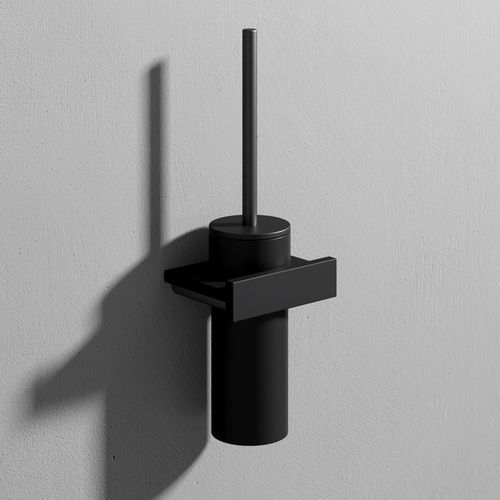 金属製トイレブラシホルダー - STONE - Rexa Design - 壁取り付け式 / 黒色