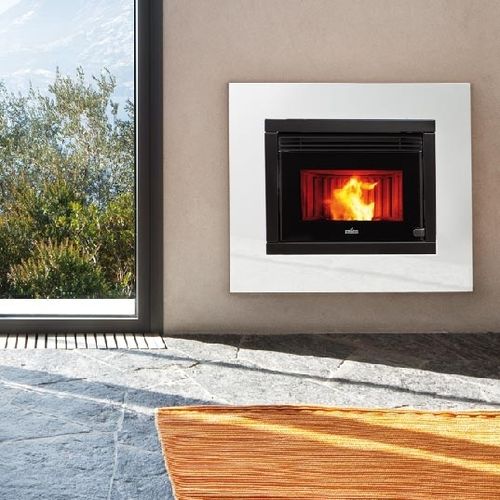 ぺレットストーブ - R 1000 - Ravelli - 0 - 5 kW / 5 kW...10 kW / 壁取り付け式