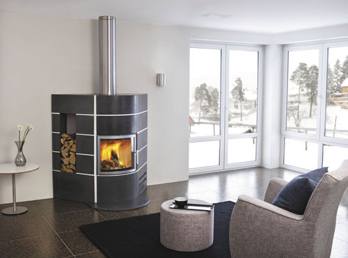 薪暖炉 - AMSTERDAM BETON CIRÉ - Nordpeis - 組み込み型 / 単一面 / 密閉