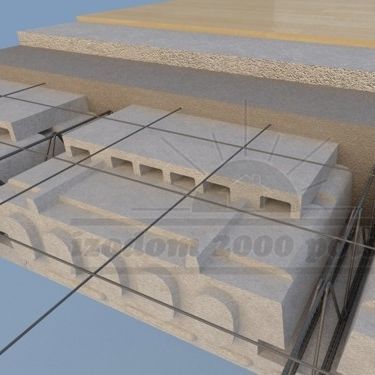 発泡ポリスチレン製既成床スラブ - STP+STN - izodom 2000 polska - 天井用 / 絶縁
