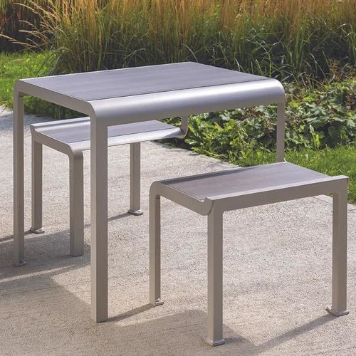 現代風ピクニック用テーブル - PAOSA - Concept Urbain - スチール製 / HPL / スチール脚