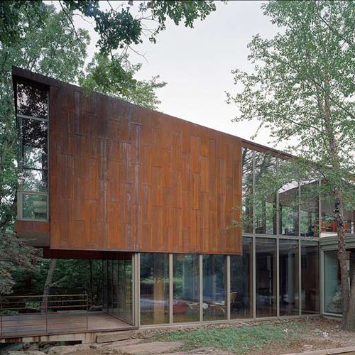 うろこ調サイディング - ARKANSAS HOUSE - A. Zahner - 木製 / 金属製 / 垂直