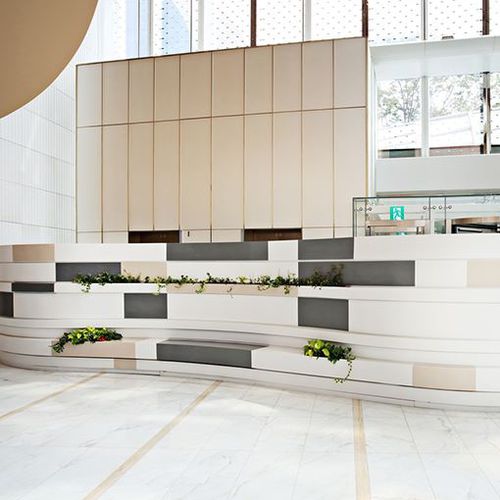 個体表面カウンタ－トップ - IVORY  SI040 - Staron Solid Surfaces - 業務用 / 屋外用