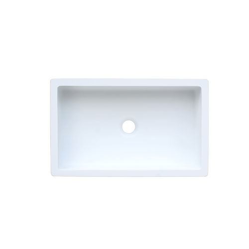カウンタートップ型洗面台 - B3190  - Staron Solid Surfaces - 一体型 / 長方形 / 個体表面