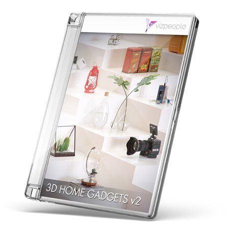 2D/3D道具ライブラリ - 3D HOME GADGETS V2 - VizPeople Cut Out people