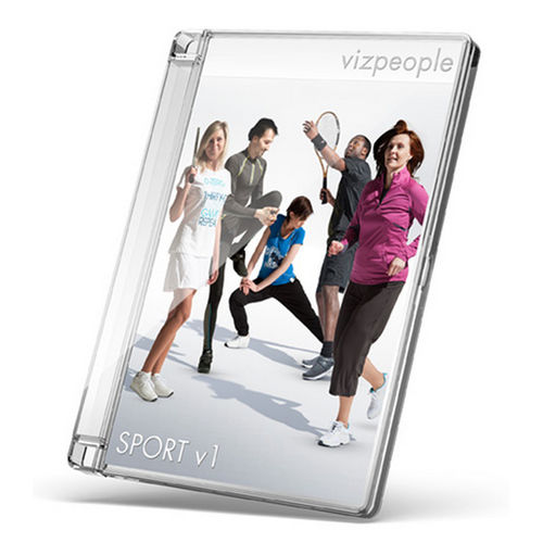 2D/3D道具ライブラリ - SPORT V1 - VizPeople Cut Out people