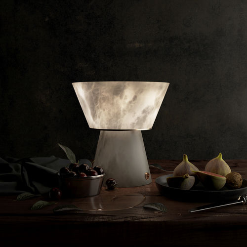 卓上ランプ - GAMA  - Atelier-alain-ellouz - ノーマッド / 真ちゅう製 / アラバスター製
