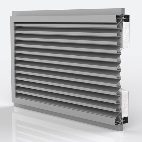アルミニウム換気グリル - DUCOGRILLE SOLID ISO F 30Z - Duco - 長方形 / 円形 / 屋外用
