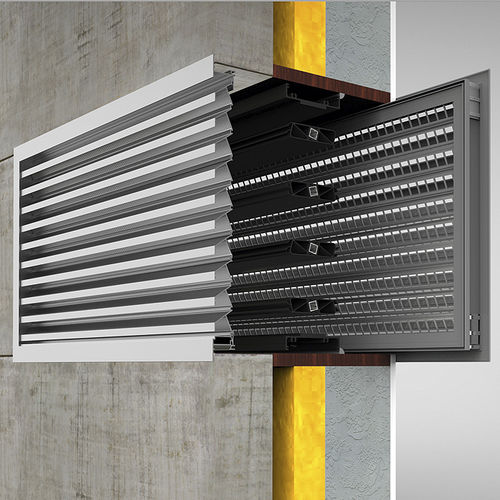 アルミニウム換気グリル - DUCOGRILLE CLOSE   - Duco - 長方形 / 屋外用 / 外壁用