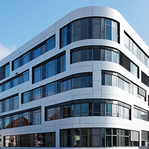 パネルカーテンウォール - SMA CORPORATE CENTER, NIESTETAL - Schindler - アルミニウムおよびガラス製