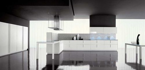 現代風キッチン - LINE - Zampieri Cucine - 木製 / 取っ手付き / ラッカー仕上げ