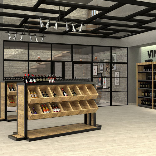 ボトル展示用ラック - WINESELLERS - MAFIROL - 独立型 / 木製 / 店用