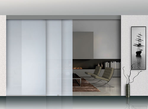 ドア用スライドシステム - TELESCOPIC  - OPENSPACE | Sliding doors by Gosimat - ガラス製ドア用
