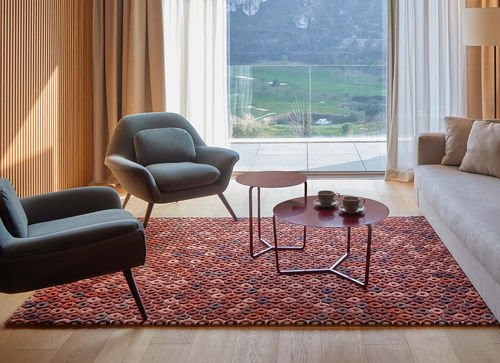 現代風絨毯 - Chimos - GAN RUGS - 柄付き / ウール製 / コットン