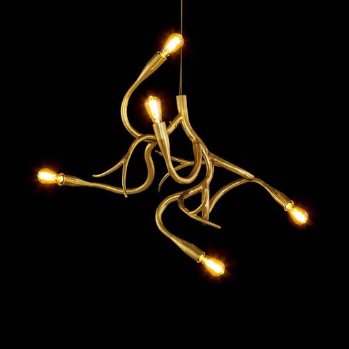オリジナルデザインシャンデリア - EDISON'S TAIL : ED5BR - Brand van Egmond - ガラス製 / スチール製 / 業務用