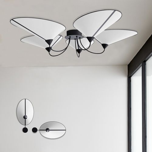 現代風シーリングライト - SHIELD - Designheure - 漆塗りスチール製 / 布製 / LED