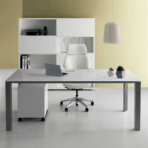 エグゼクティブデスク - DV901 VERTIGO - Della Valentina Office - 床置き / 現代風 / 木製