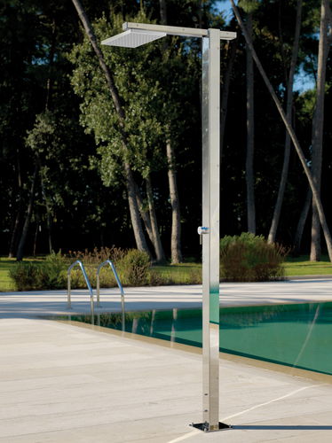 プール用庭用シャワー - SQUARE SHOWER: Q86.M - Fontealta - ステンレススチール